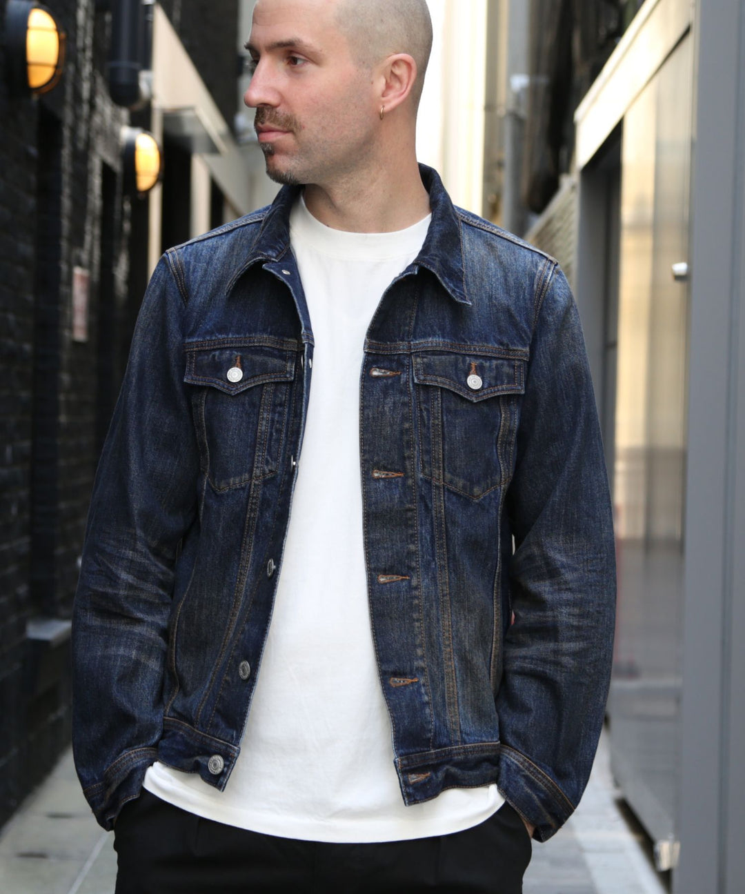 12oz SOFT DENIM TRUCKER JACKET／INDGO