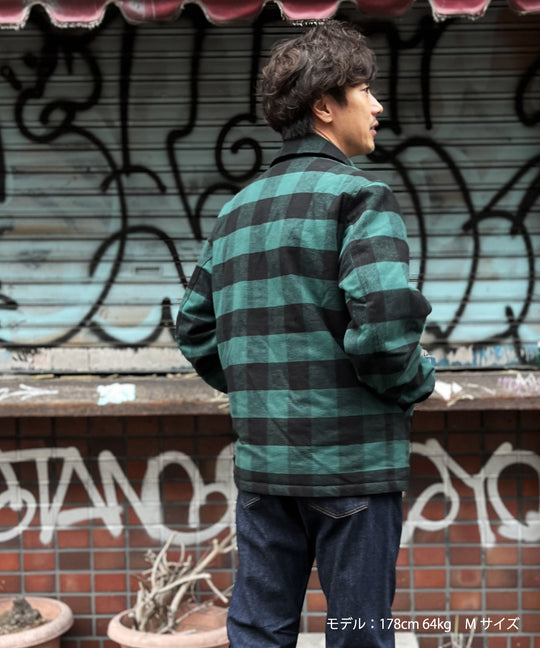 BUFFALOCHECK COACH JACKET／GREEN