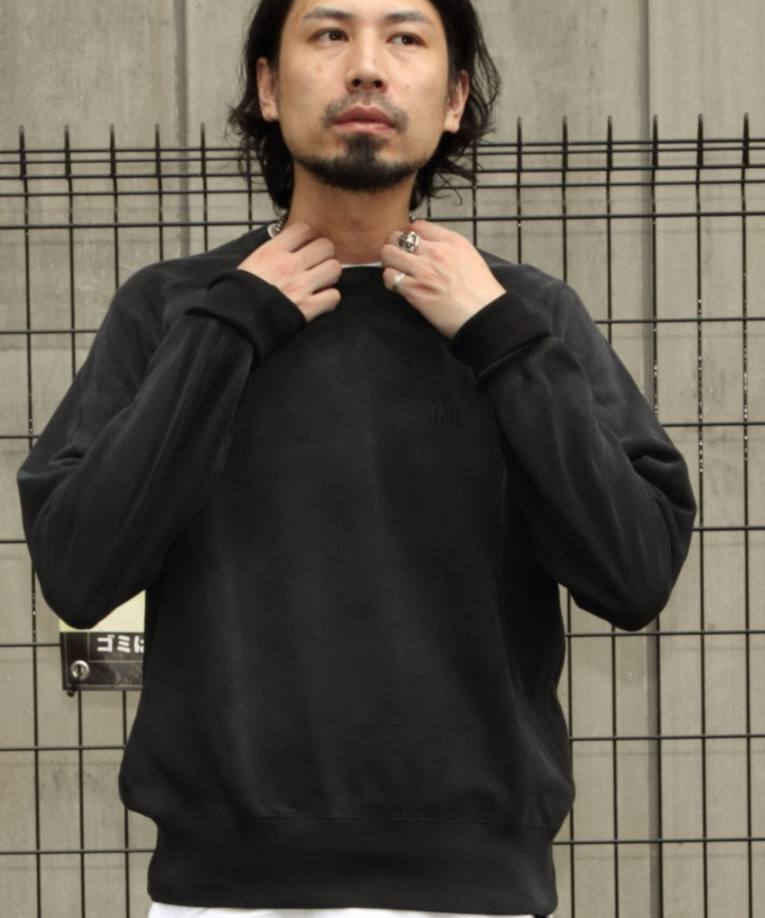 PULL OVER SWEAT（BLACK）
