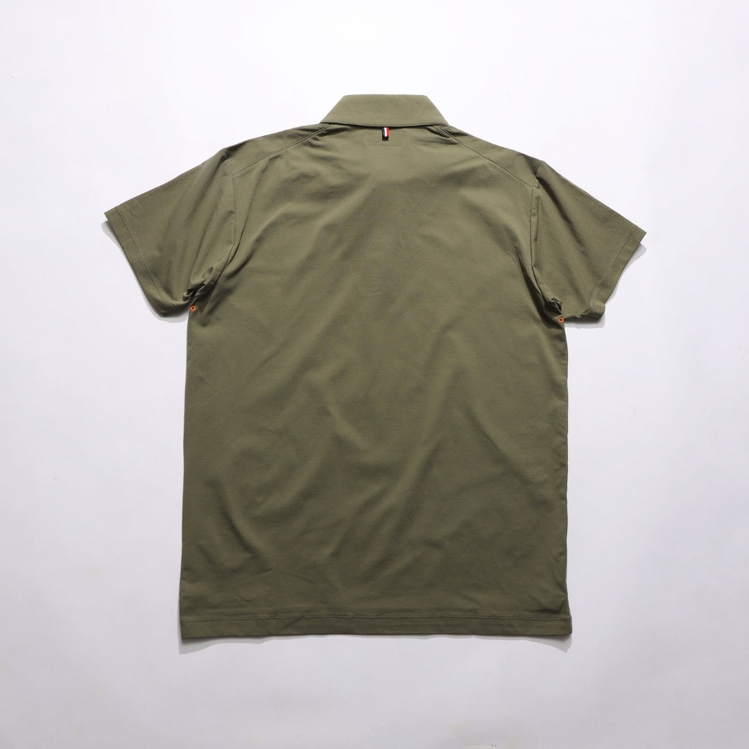 【4月上旬発送予定】【TMT×OceanPacific】 PEARTEX POLO SHIRT／KHAKI