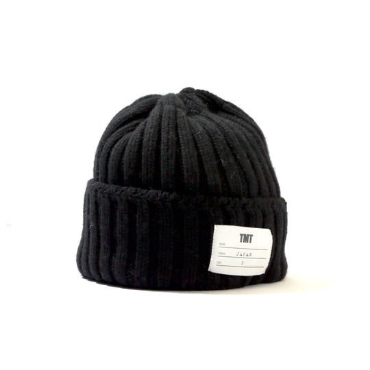 wool beanie／ BLACK