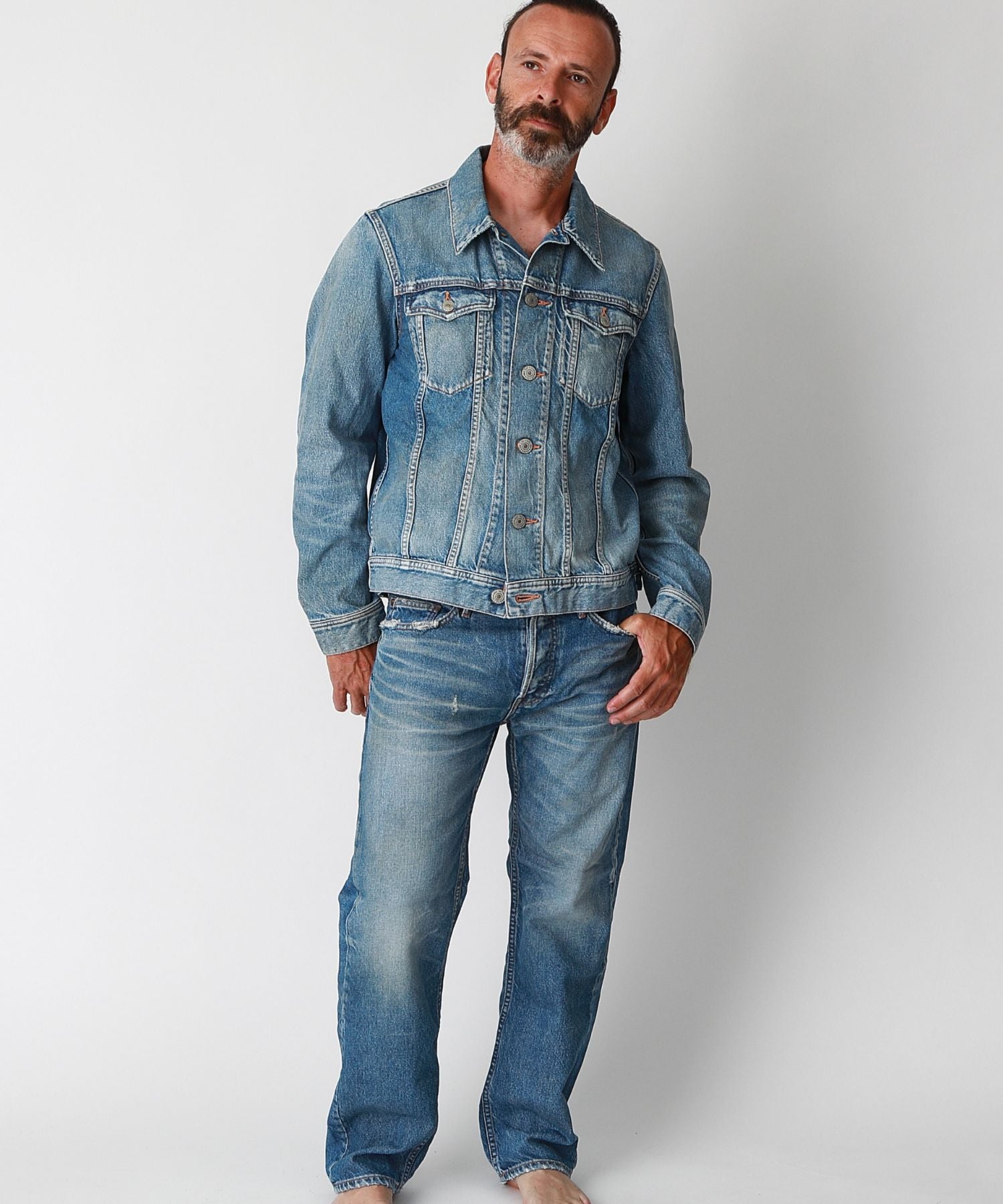 SOFT DENIM TRUCKER JACKET(TYPE 557XX)／インディゴライト – TMT