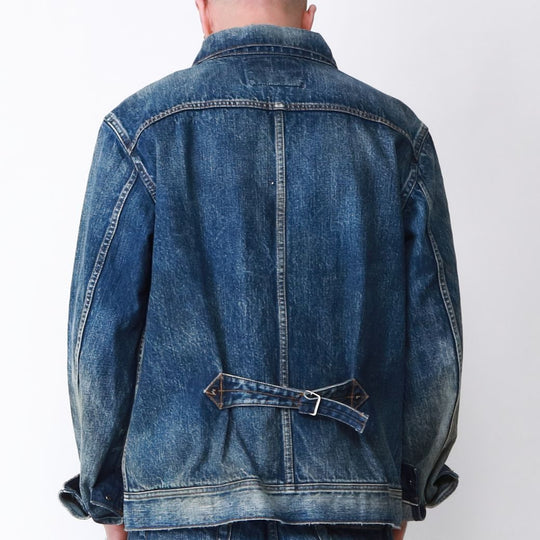 ※2025年2月中旬発送開始【HQ DENIM】TRUCKER JACKET(vintage processing.)