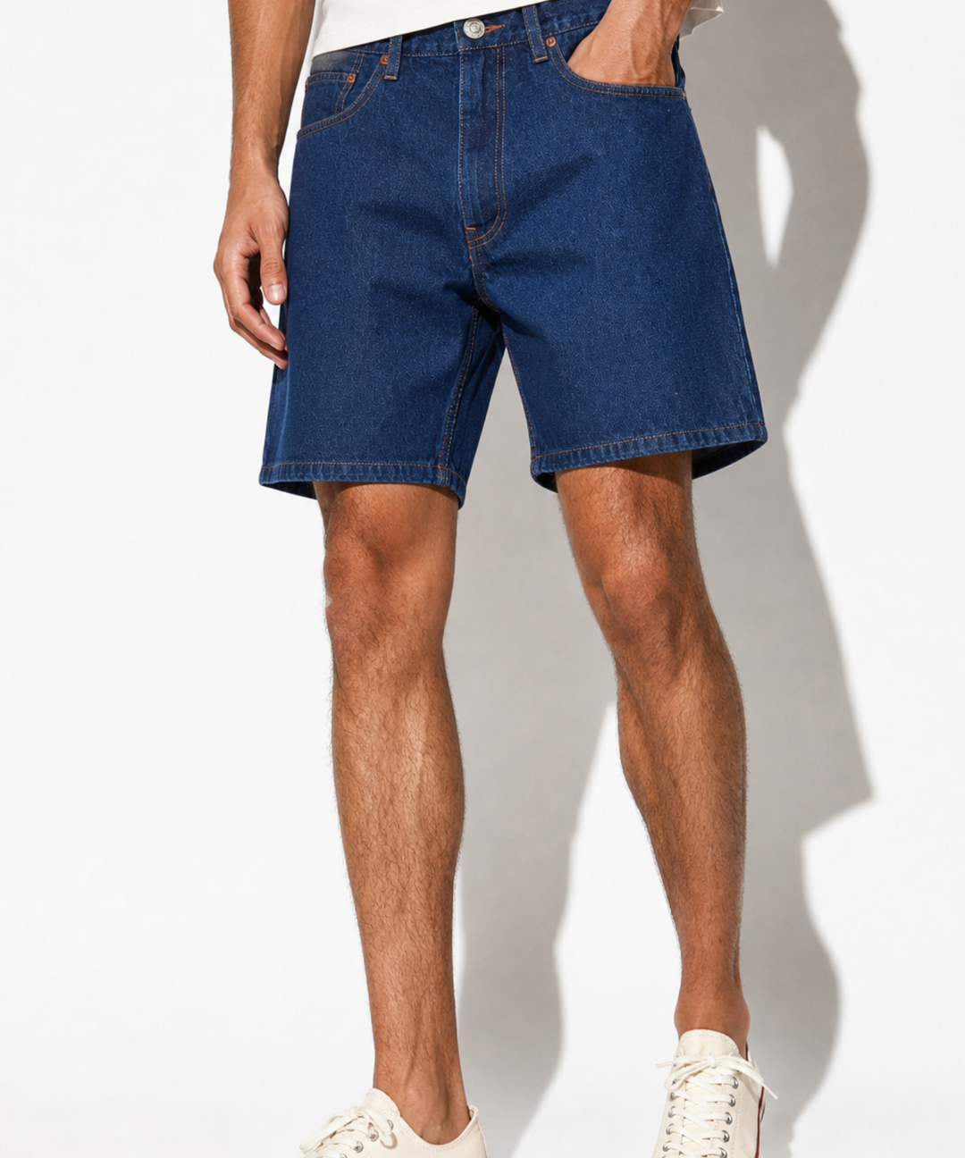 DENIM SHORT PANTS (ONE WASH)