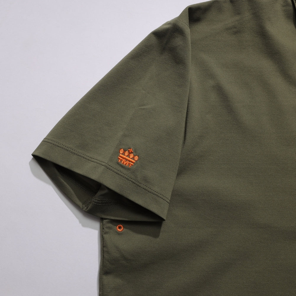 【4月上旬発送予定】【TMT×OceanPacific】 PEARTEX POLO SHIRT／KHAKI