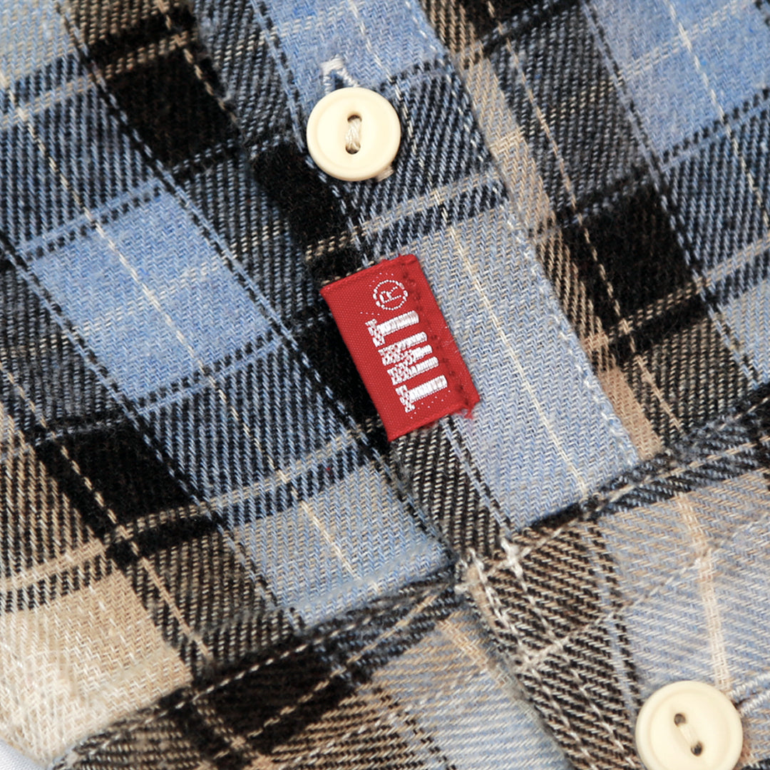 WOOLY PLAID SHIRTS（over plaid) ／BLUE