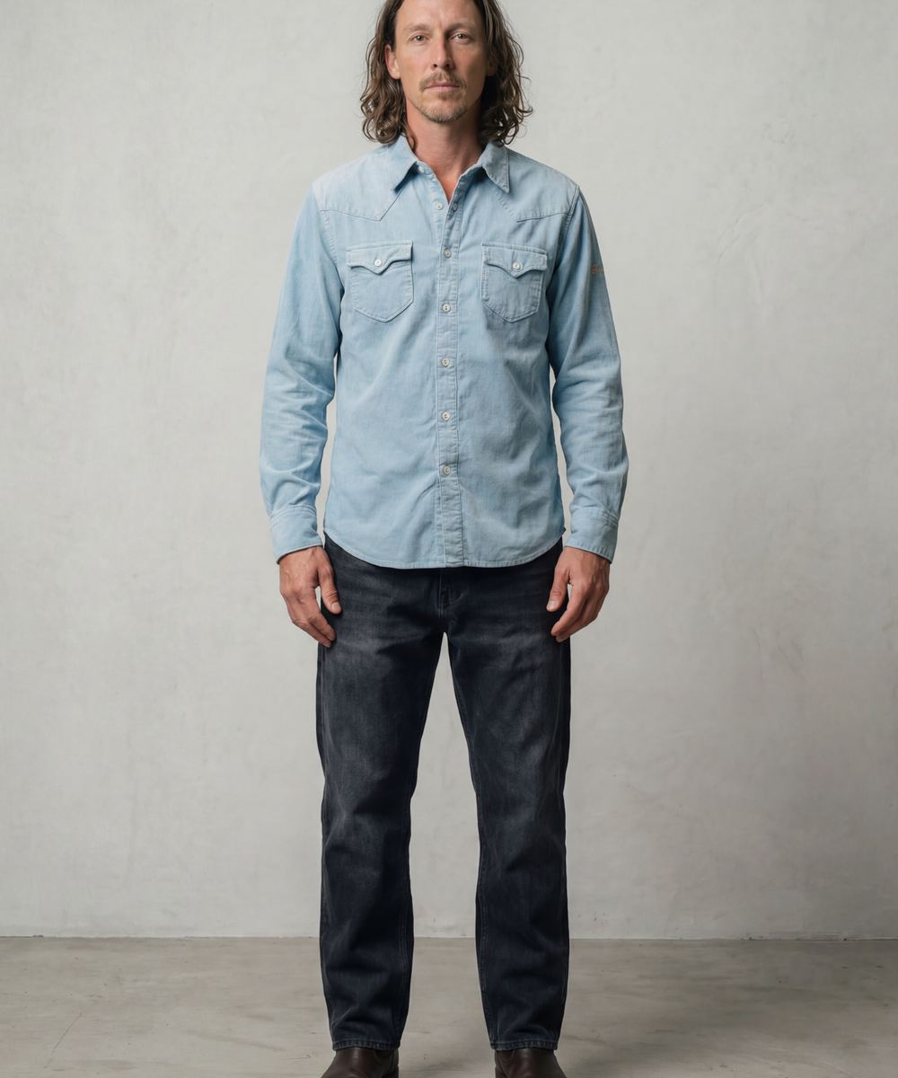 【4月限定価格】コーデュロイウエスタンシャツ