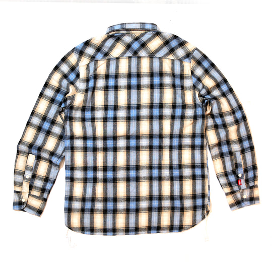 WOOLY PLAID SHIRTS（over plaid) ／BLUE