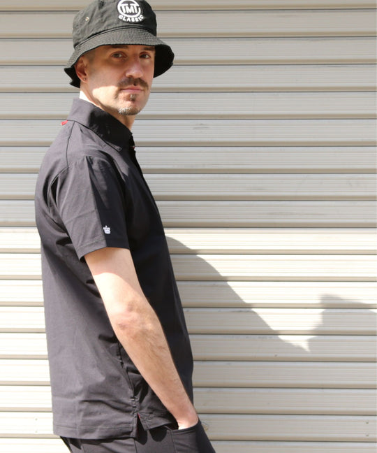 【TMT×Ocean Pacific】PEARTEX POLO SHIRT／BLACK