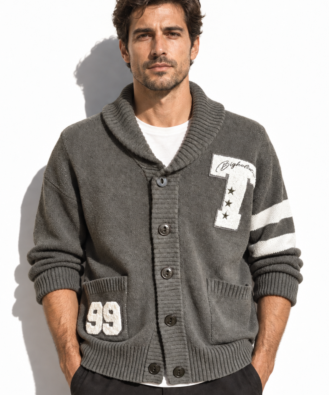 【11月下旬発送予定】KNIT CARDIGAN（COLLEGE）
