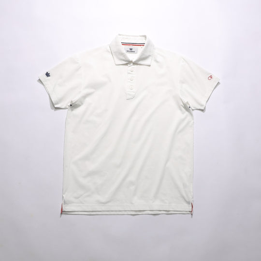 【4月上旬発送予定】【TMT×OceanPacific】 PEARTEX POLO SHIRT／WHITE