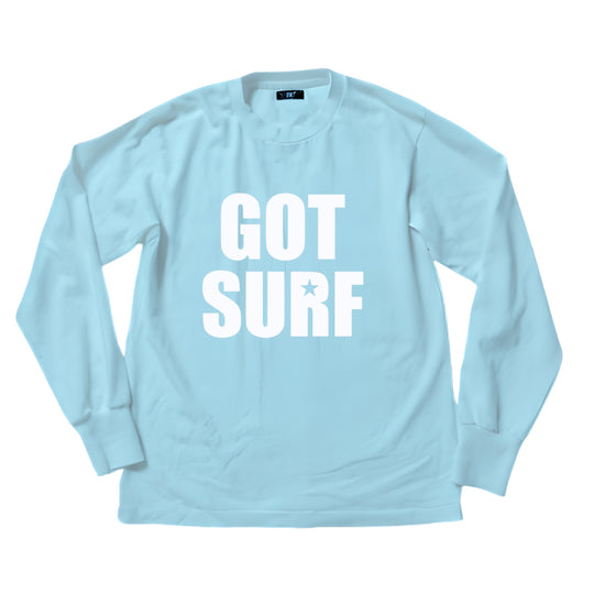 DRY COTTON JERSEY L/S TEE（GOT SURF）／LIGHT BLUE