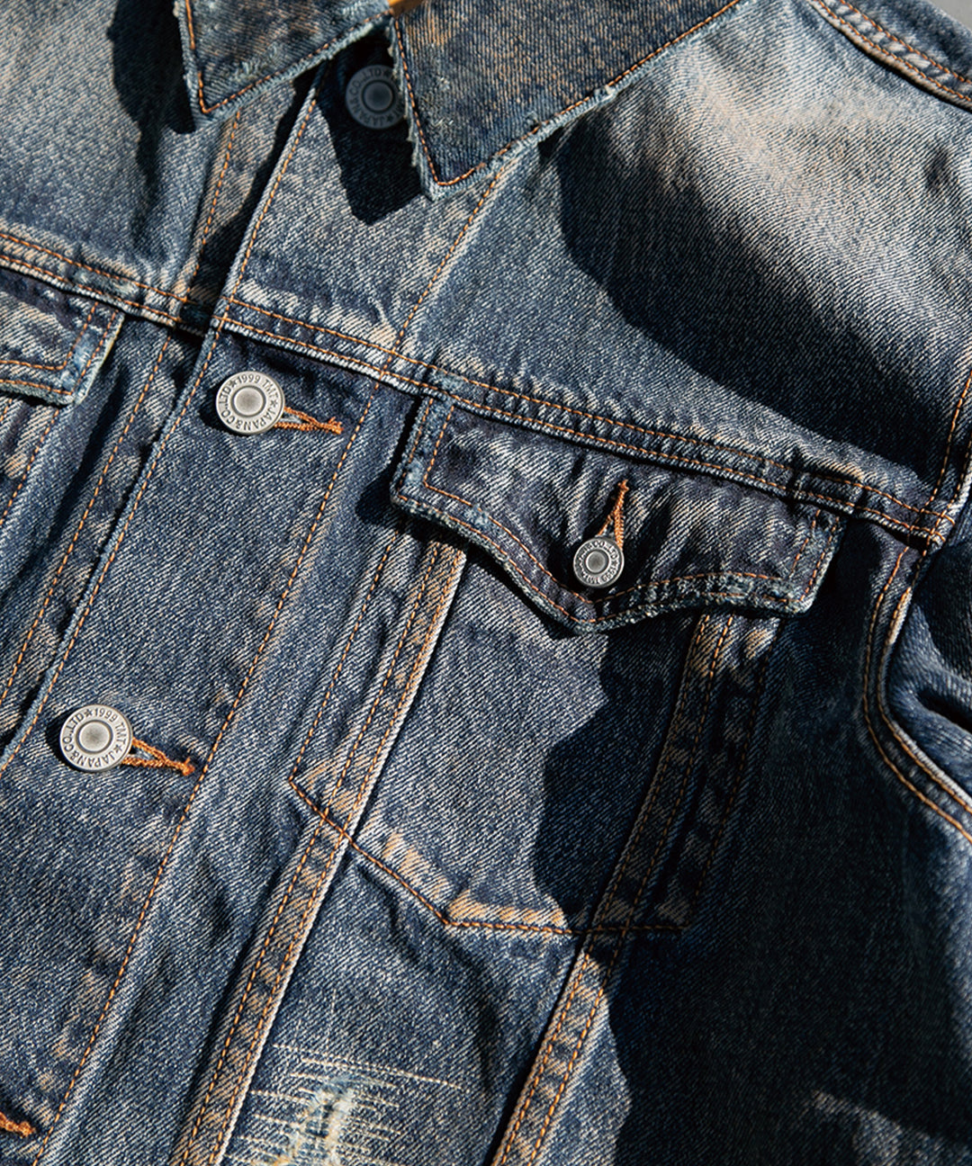 【2026年3月頃発送】12oz SOFT DENIM TRUCKER JACKET（VINTAGE processing.）