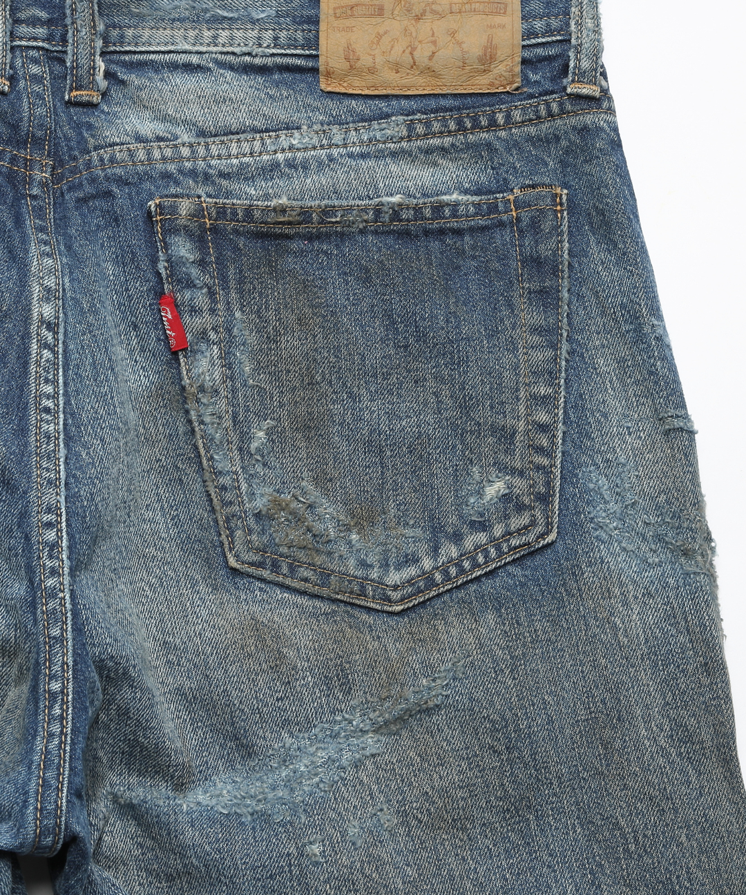 ※8月下旬発送予定【HQ DENIM】 5P TAPERED(dameged)