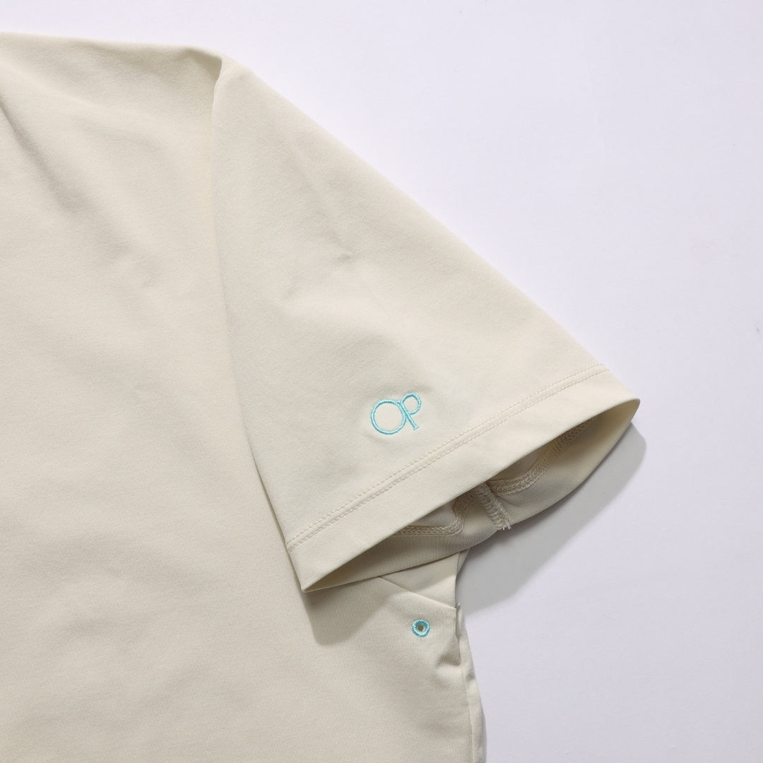 【4月上旬発送予定】【TMT×OceanPacific】 PEARTEX POLO SHIRT／LIGHT BEIGE