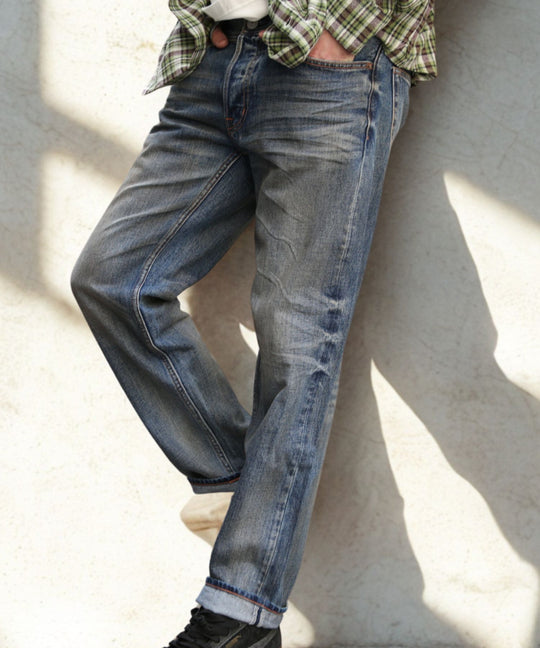 12oz SOFT DENIM 5P STRAIGHT／INDIGO LIGHT