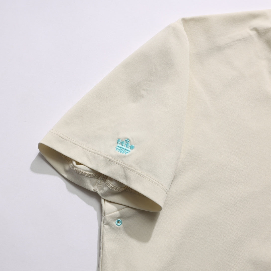 【4月上旬発送予定】【TMT×OceanPacific】 PEARTEX POLO SHIRT／LIGHT BEIGE