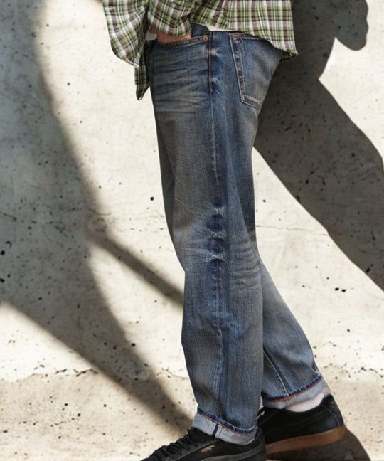 12oz SOFT DENIM 5P STRAIGHT／INDIGO LIGHT