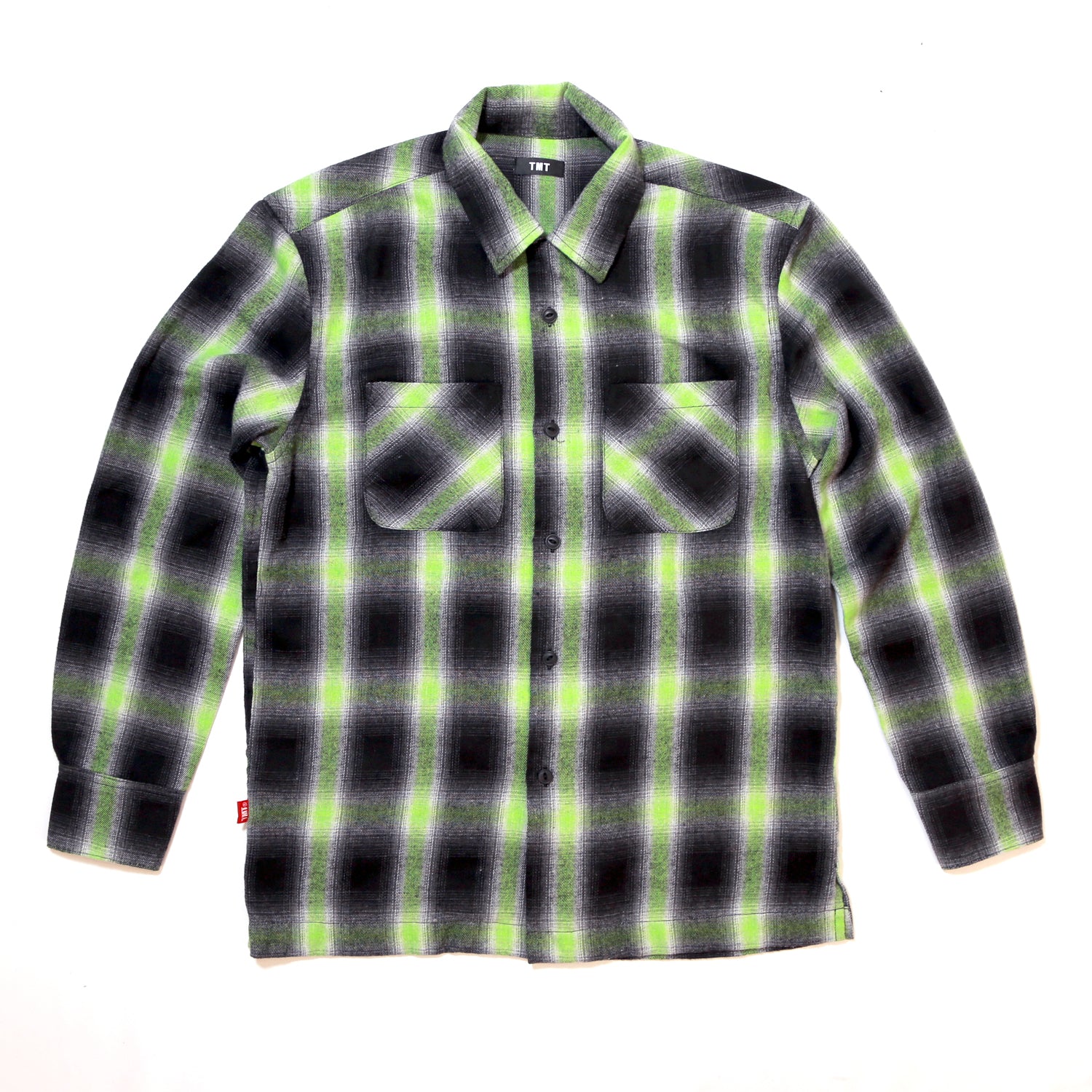 WOOLY PLAID SHIRTS(shadow plaid) ／GREEN – TMT OFFICIAL ONLINE STORE