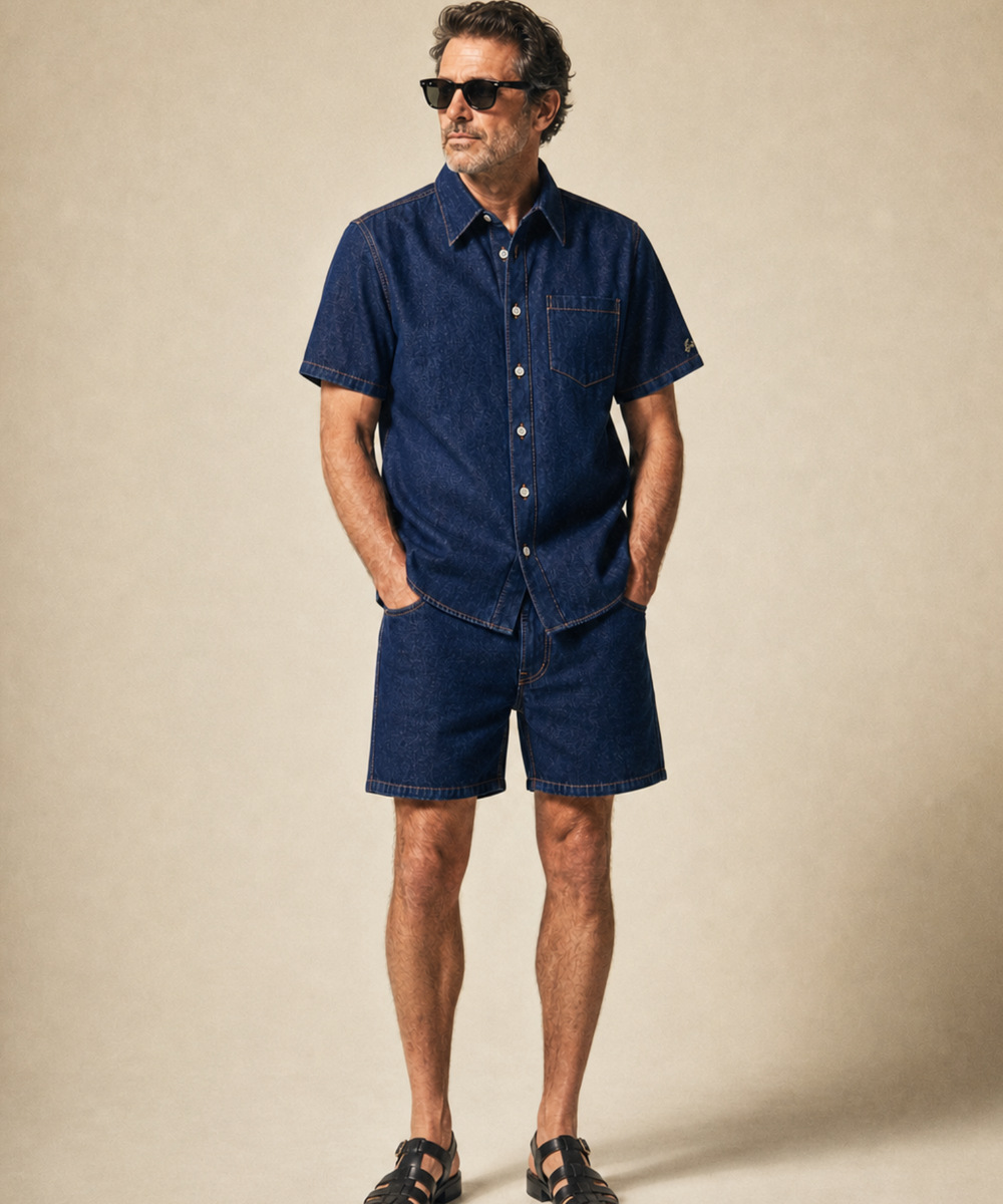【7月下旬発送予定】DENIM SHORT SLEEVE SHIRTS（ONE WASH）