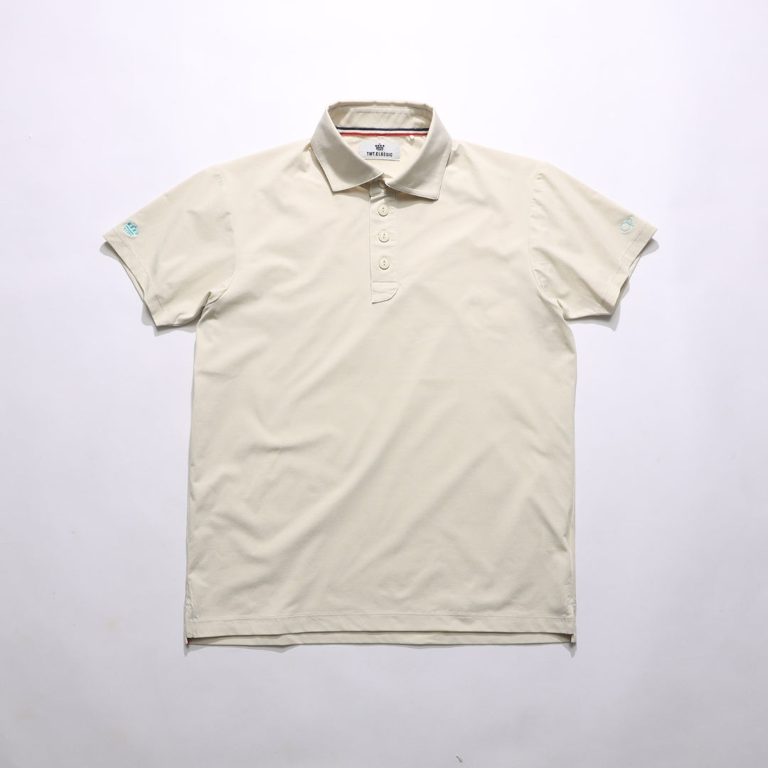 【4月上旬発送予定】【TMT×OceanPacific】 PEARTEX POLO SHIRT／LIGHT BEIGE