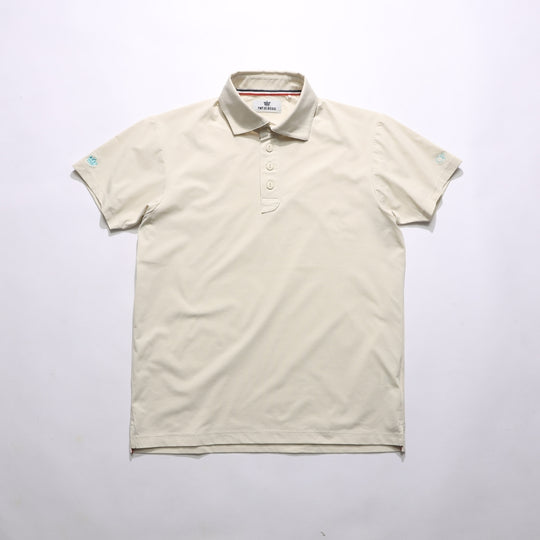 【4月上旬発送予定】【TMT×OceanPacific】 PEARTEX POLO SHIRT／LIGHT BEIGE