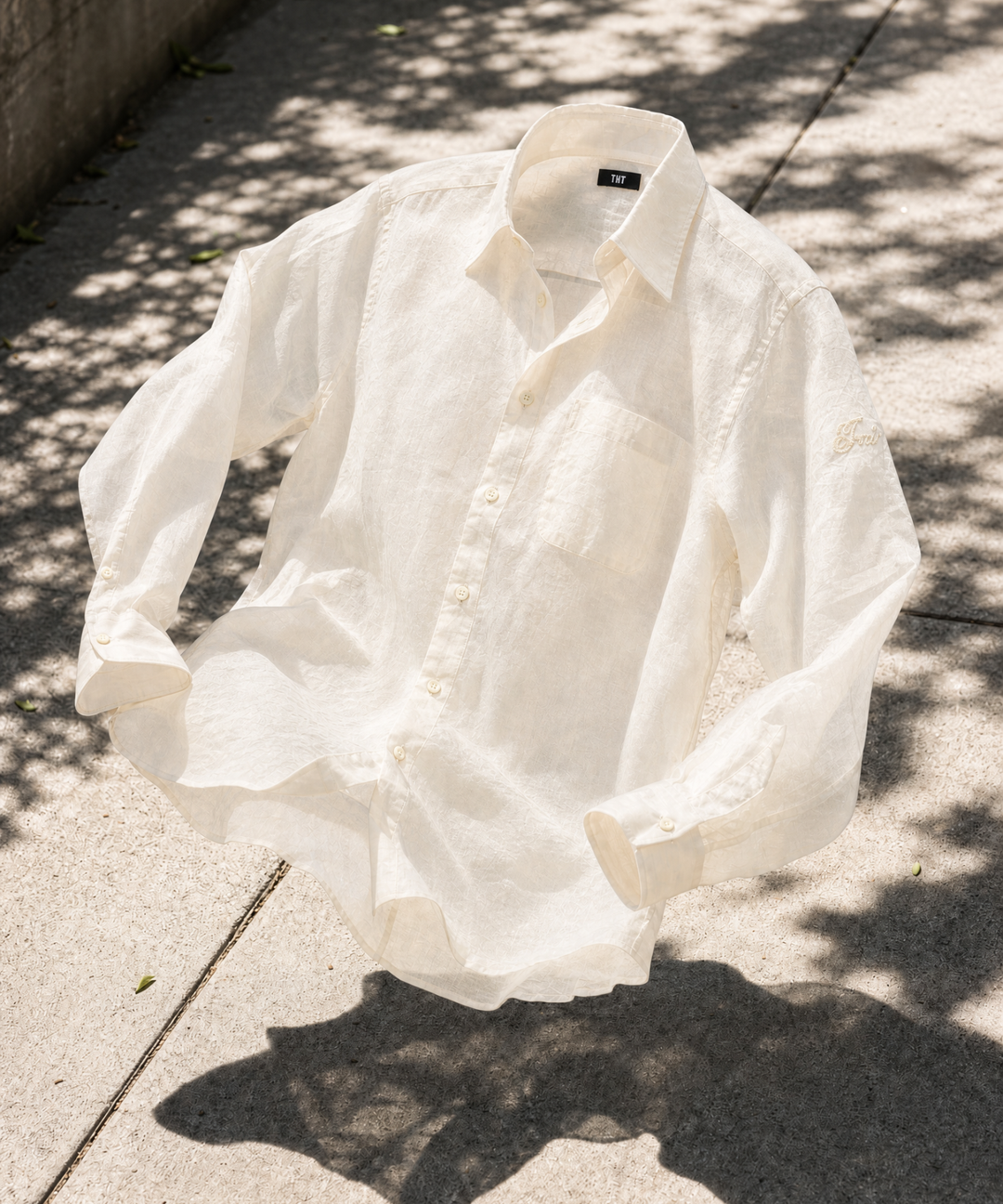 WASHER COTTON LINEN SHIRT