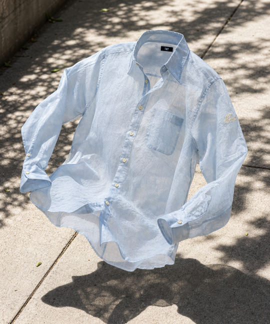 WASHER COTTON LINEN SHIRT