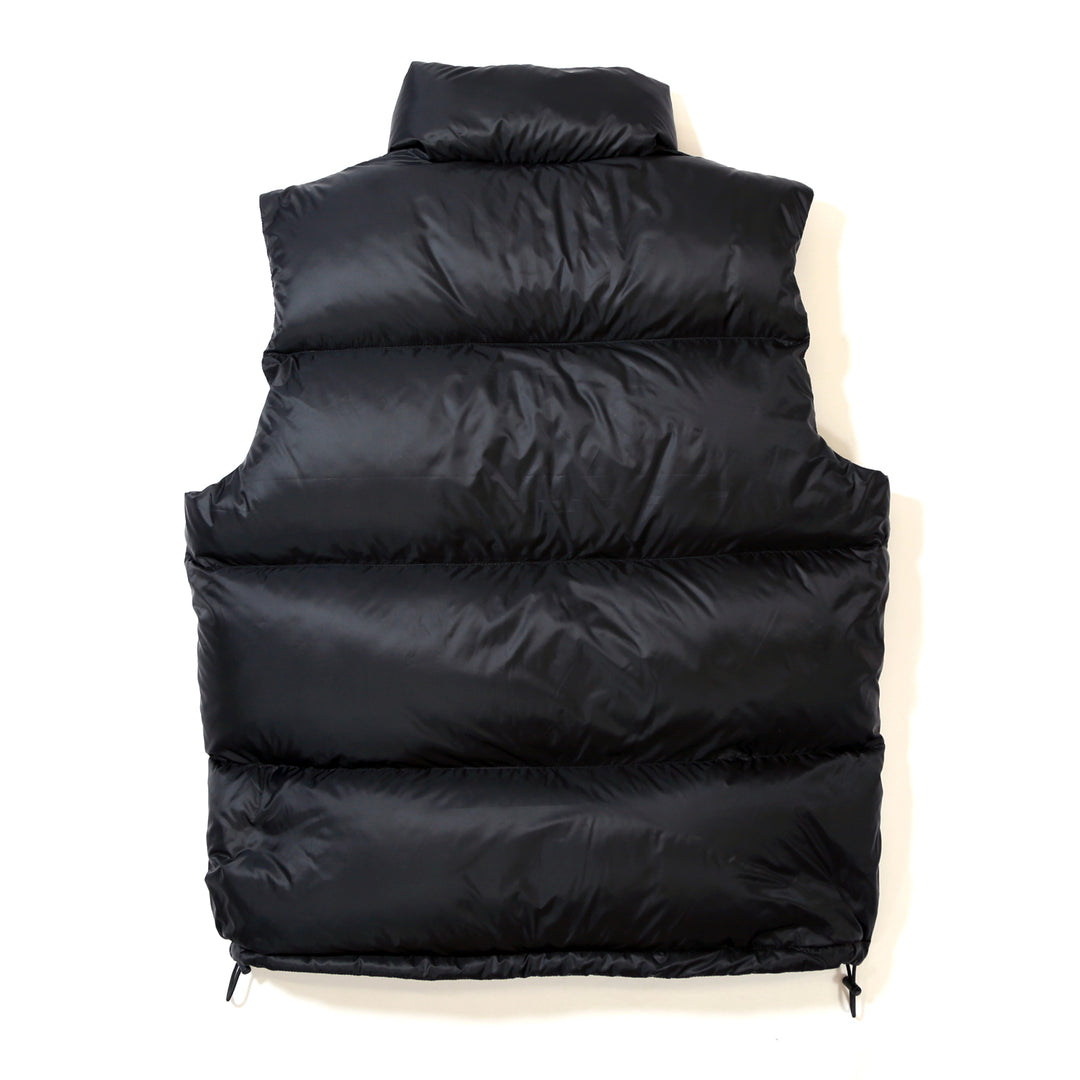 NYLON DOWN VEST／ BLACK