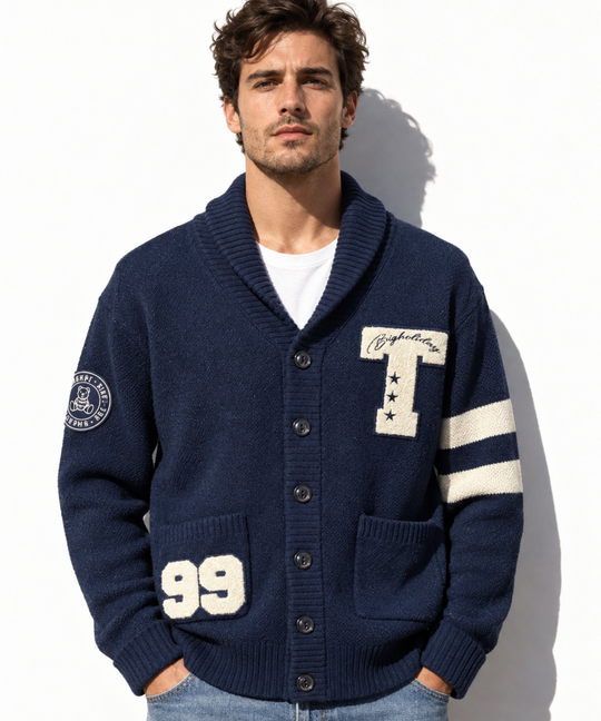 【11月下旬発送予定】KNIT CARDIGAN（COLLEGE）