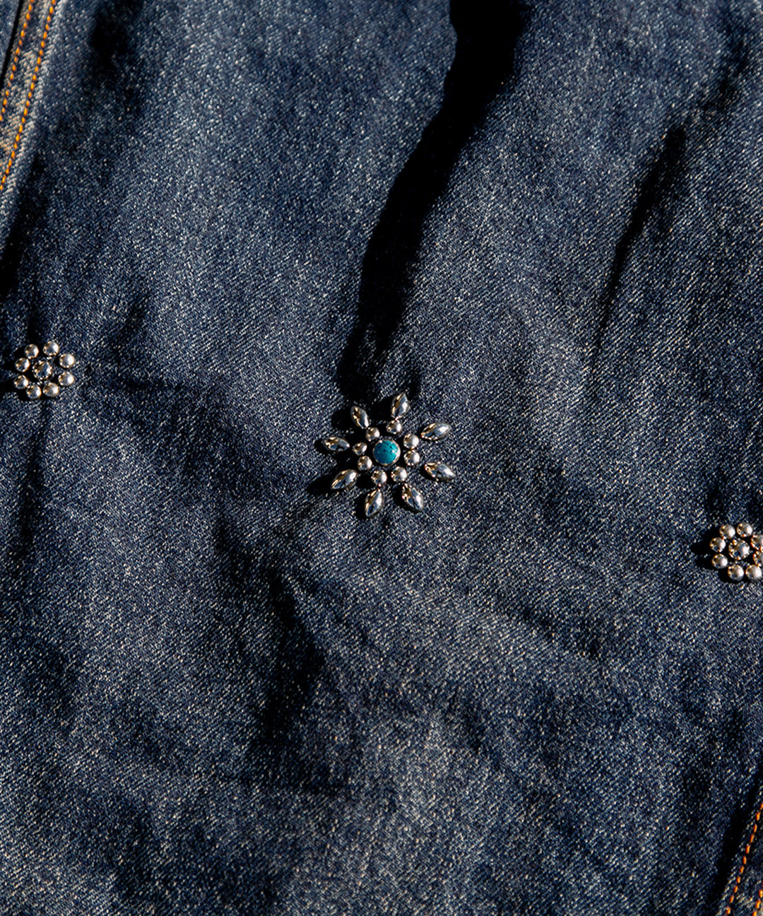 【受注販売限定/3月下旬頃発送】12oz SOFT DENIM TRUCKER JACKET（STUDS）