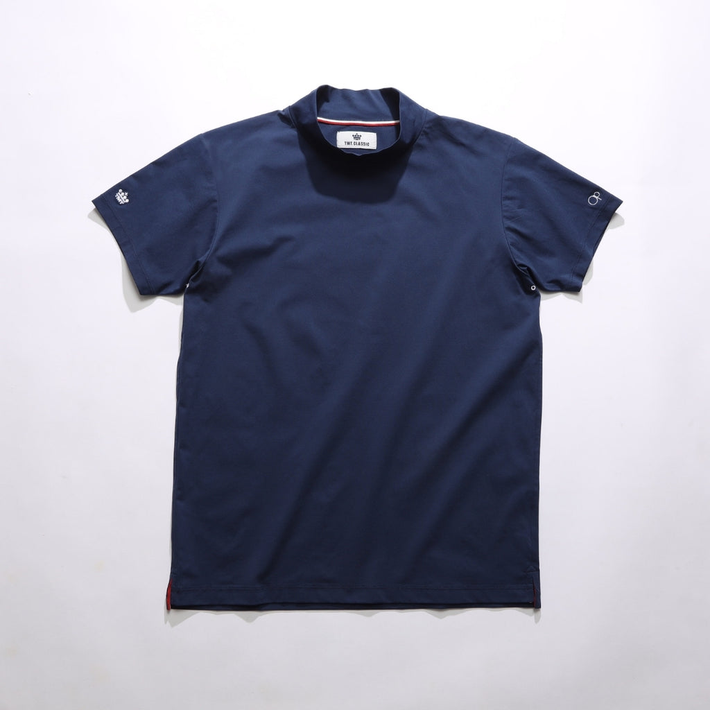 TMT ocean pacificコラボ　モックネックシャツ TMT×Ocean Pacific】 PEARTEX MOCK-NECK SHIRT／NAVY – TMT