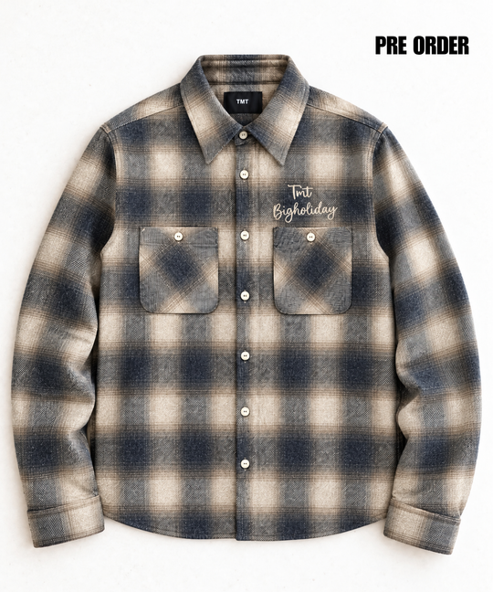 【11月下旬発送予定】TWILL OMBRE CHECK SHIRTS
