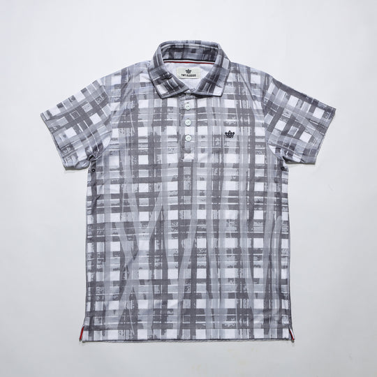 DRY PILE CHECK POLO SHIRTS