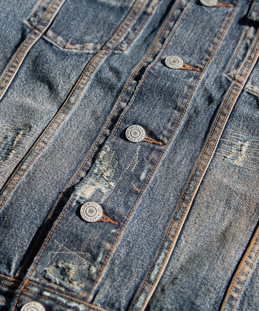 12oz SOFT DENIM TRUCKER JACKET（VINTAGE processing.）