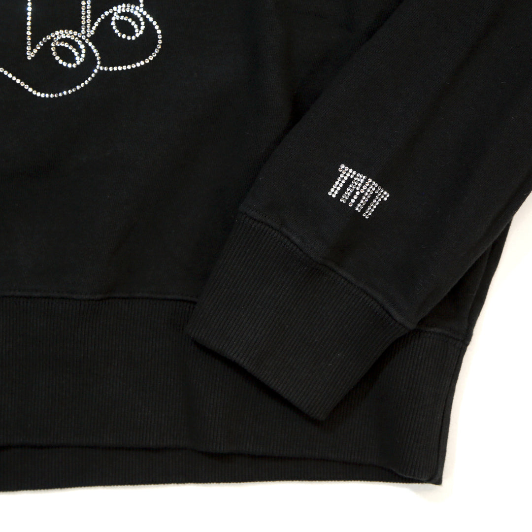 BE@RBRICK×TMT VINTAGE FRENCH TERRY PULLOVER HOODIE(CRYSTALS)／BLACK