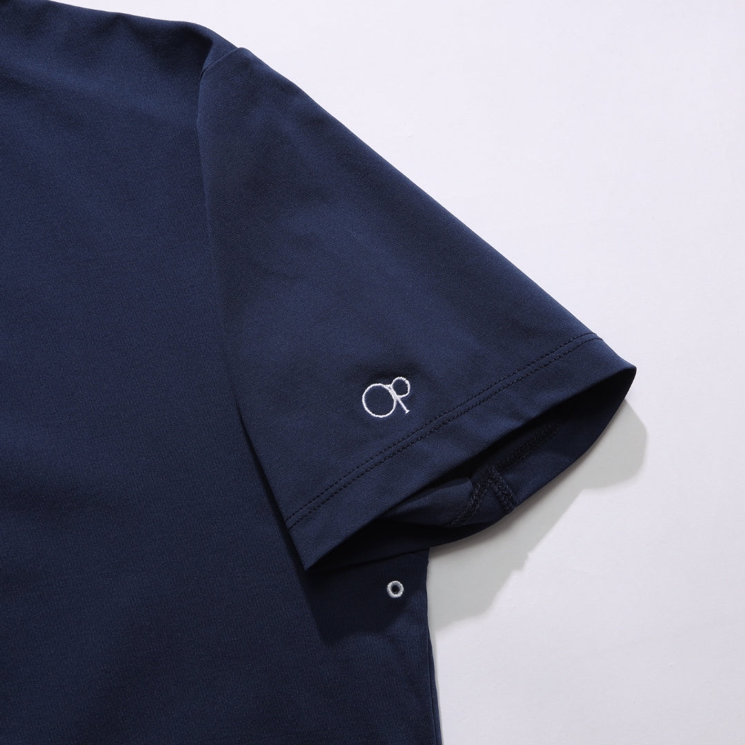 【4月上旬発送予定】【TMT×OceanPacific】 PEARTEX MOCK-NECK SHIRT／NAVY