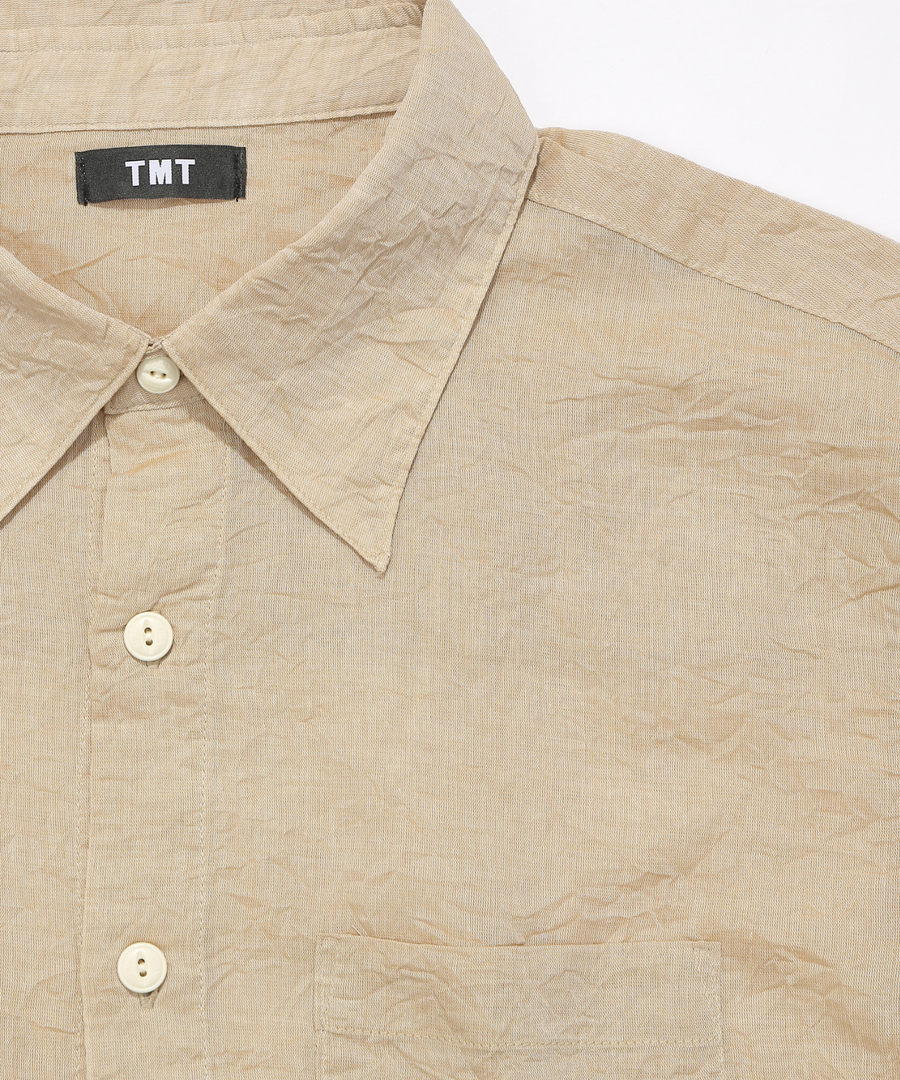 WASHER COTTON LINEN SHIRT
