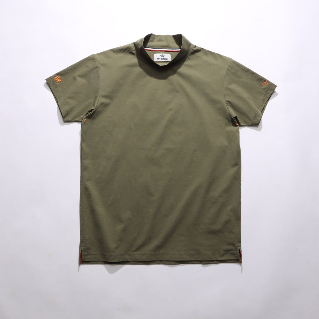 専用出品　TMT ocean pacificコラボ　モックネックシャツ TMT×Ocean Pacific】 PEARTEX MOCK-NECK SHIRT／KHAKI – TMT