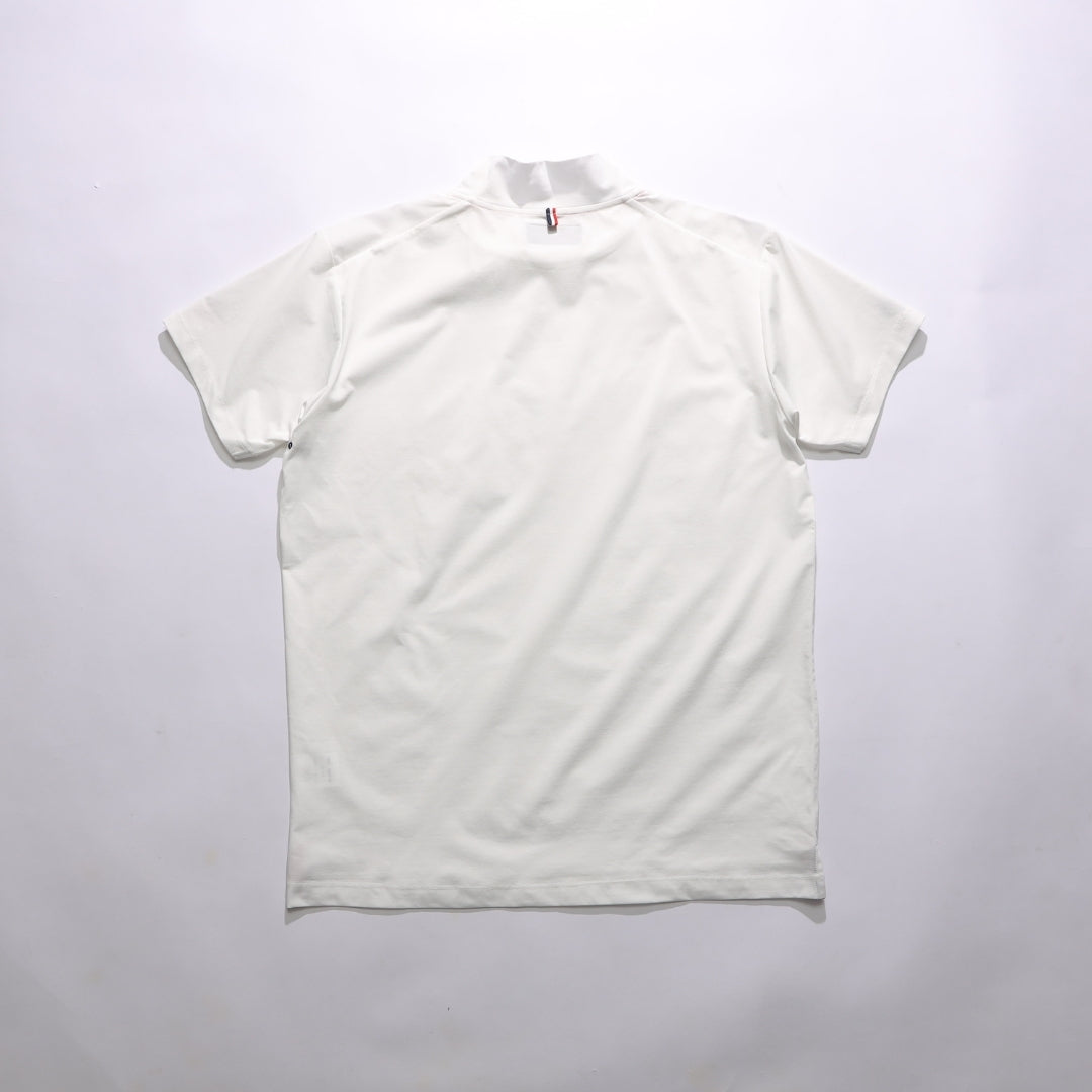 【4月上旬発送予定】【TMT×OceanPacific】 PEARTEX MOCK-NECK SHIRT／WHITE