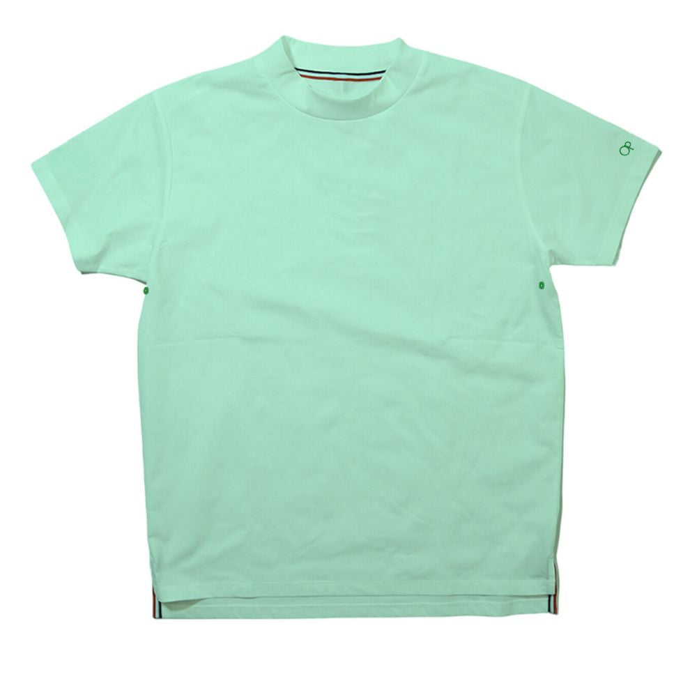 【TMT×Ocean Pacific】 PEARTEX MOCK NECK SHIRT（チェ・ゲバラ）／ターコイズ