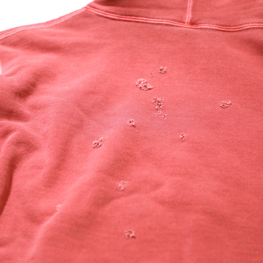 SHOT GUN  DAMAGE HOODIE／ RED