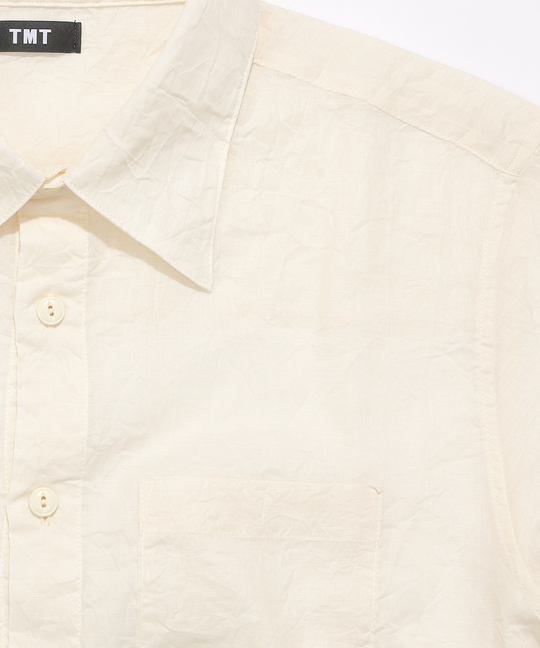 WASHER COTTON LINEN SHIRT