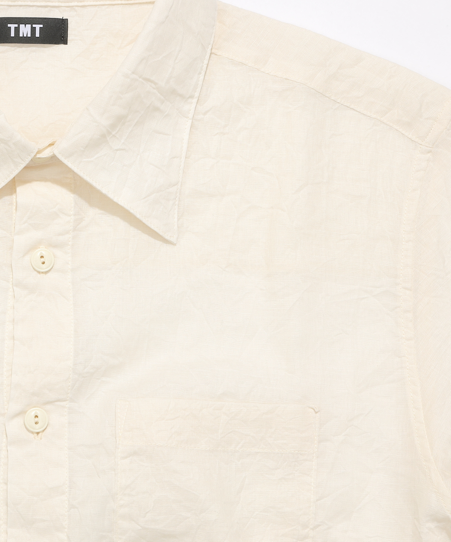WASHER COTTON LINEN SHIRT