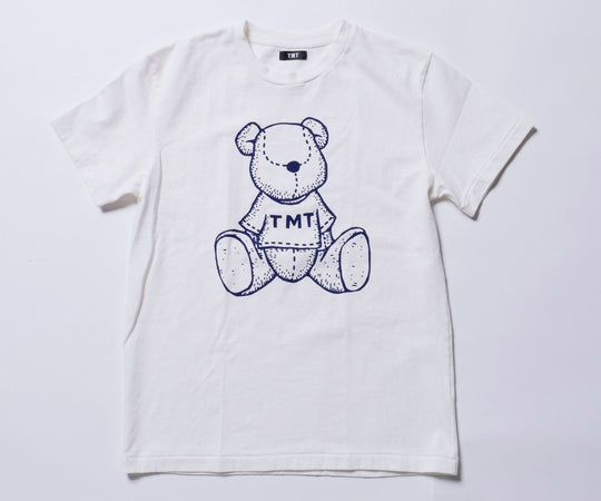 DRY COTTON JERSEY S/STEE(BEAR) / WHITE