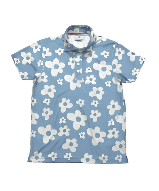 DRY PILE FLOWER POLO SHIRTS
