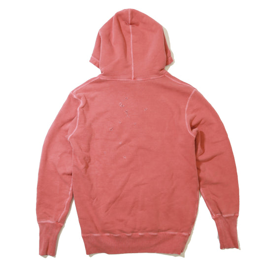 SHOT GUN  DAMAGE HOODIE／ RED