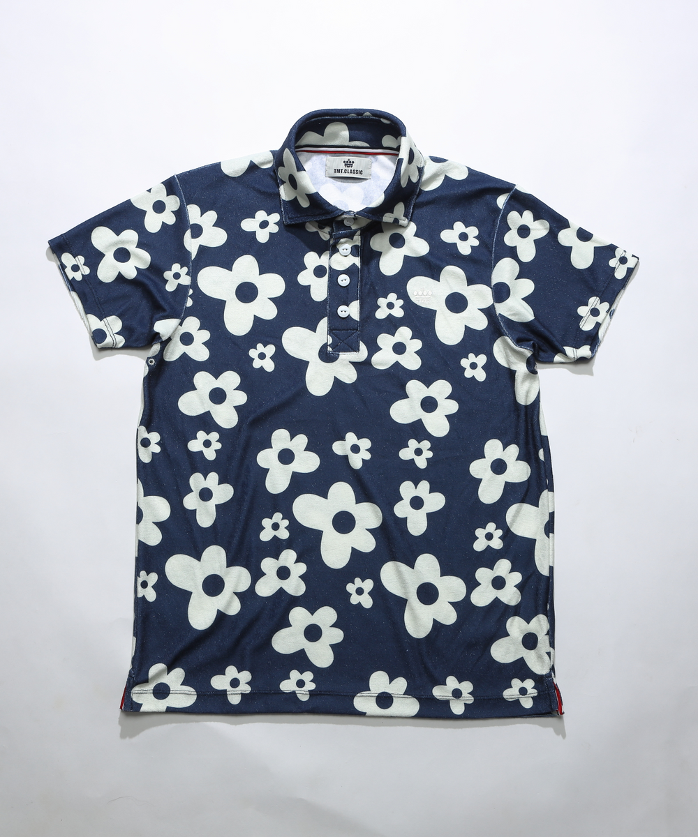 DRY PILE FLOWER POLO SHIRTS