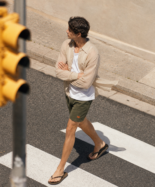 WASHER COTTON LINEN SHIRT