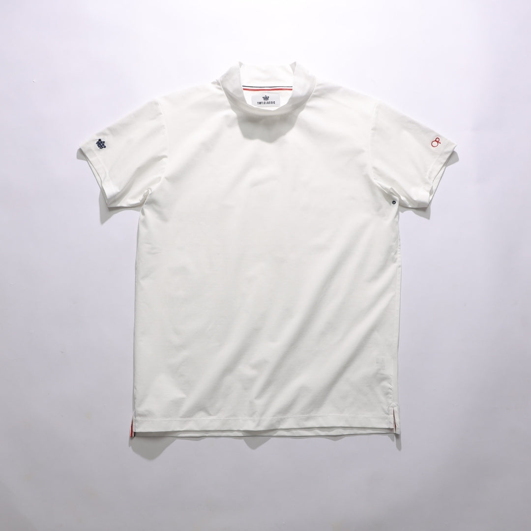 【4月上旬発送予定】【TMT×OceanPacific】 PEARTEX MOCK-NECK SHIRT／WHITE